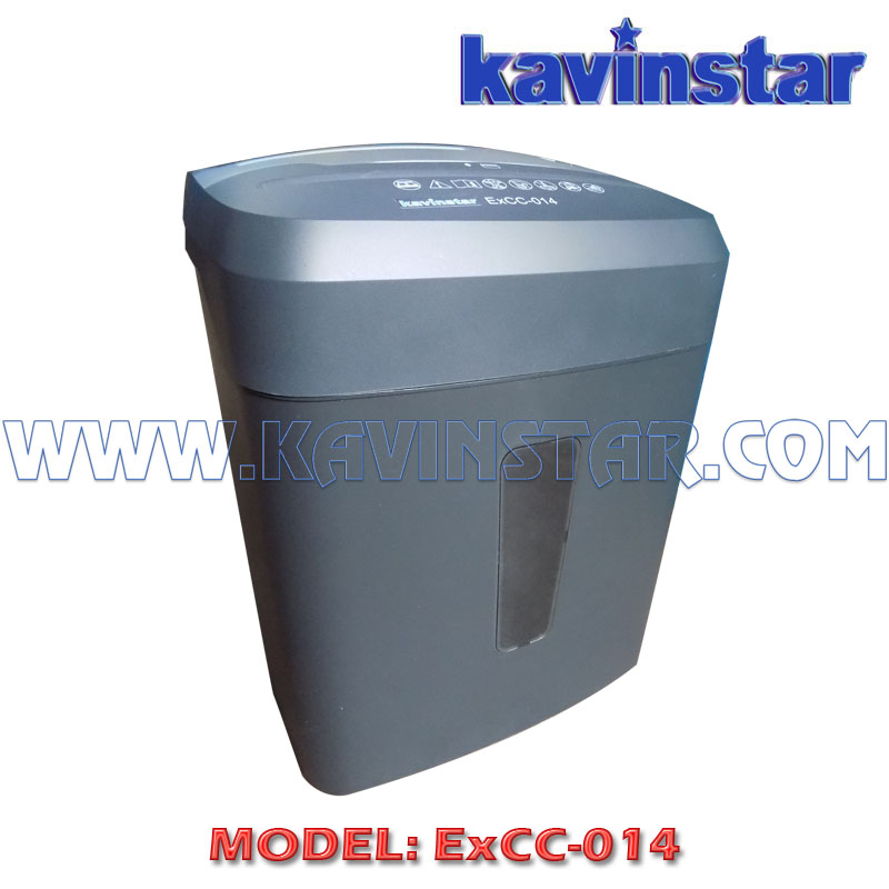 Kavinstar ExCC 014 Small Paper Shredder Machine Shred Upto 8 Sheets (70gsm) at a time with Separate Socket for CD and Credit Card