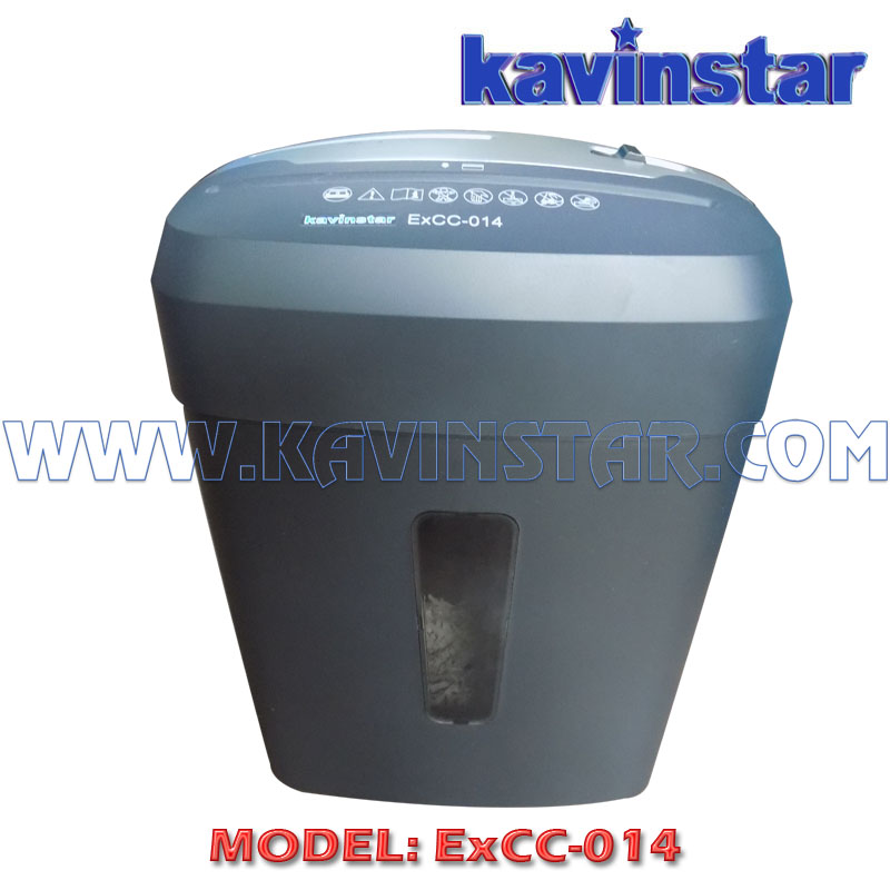 Kavinstar ExCC 014 Small Paper Shredder Machine Shred Upto 8 Sheets (70gsm) at a time with Separate Socket for CD and Credit Card