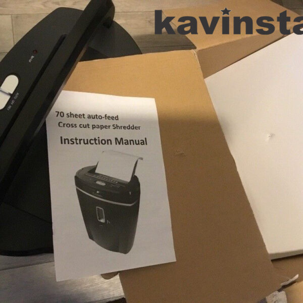 Kavinstar 755 AFX Auto Feed Paper Shredder Machine Shred Upto 75 Sheets Sequentially in Auto Mode Upto 5 Sheets