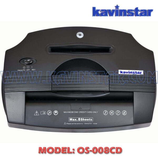 Kavinstar OS 008CD Personal Use Paper Shredder Machine Shred Upto 8 Sheets (70gsm) at a time with CD, Credit Card Separate Slot