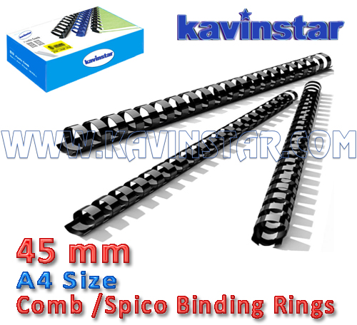 Comb bind Ring 45 mm, comb binding machine price, comb binding ring, Comb/ Spico Rings, spico binding ring, spico binding rings