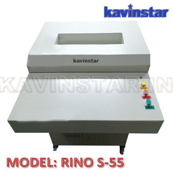 Kavinstar RINO S55 Heavy Duty Strip Cut Paper Shredder Machine or Newspaper Katran Machine Shred Upto 50-60 Sheets at a time