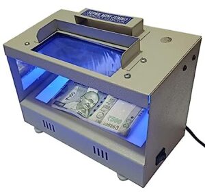 KAVINSTAR Mini Jumbo Digital UV Lamp Fake Note Detector with Blue UV Light and White Light(Compact) in Metal Body, Best for Banks, Shops and Professional Use
