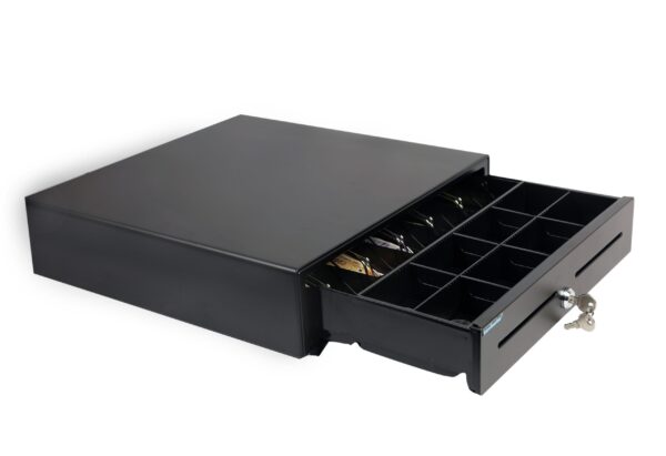 Kavinstar Cash Counter Locker Machine - Electronic & Manual Metal Cash Drawer for POS System - Image 2