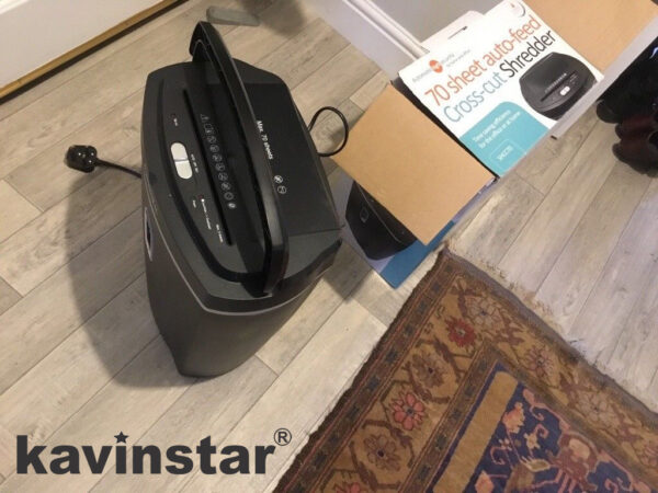 Kavinstar 755 AFX Auto Feed Paper Shredder Machine Shred Upto 75 Sheets Sequentially in Auto Mode Upto 5 Sheets - Image 3